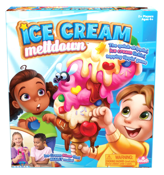 Goliath Ice Cream Meltdown game board protecting surfaces during fast topping play