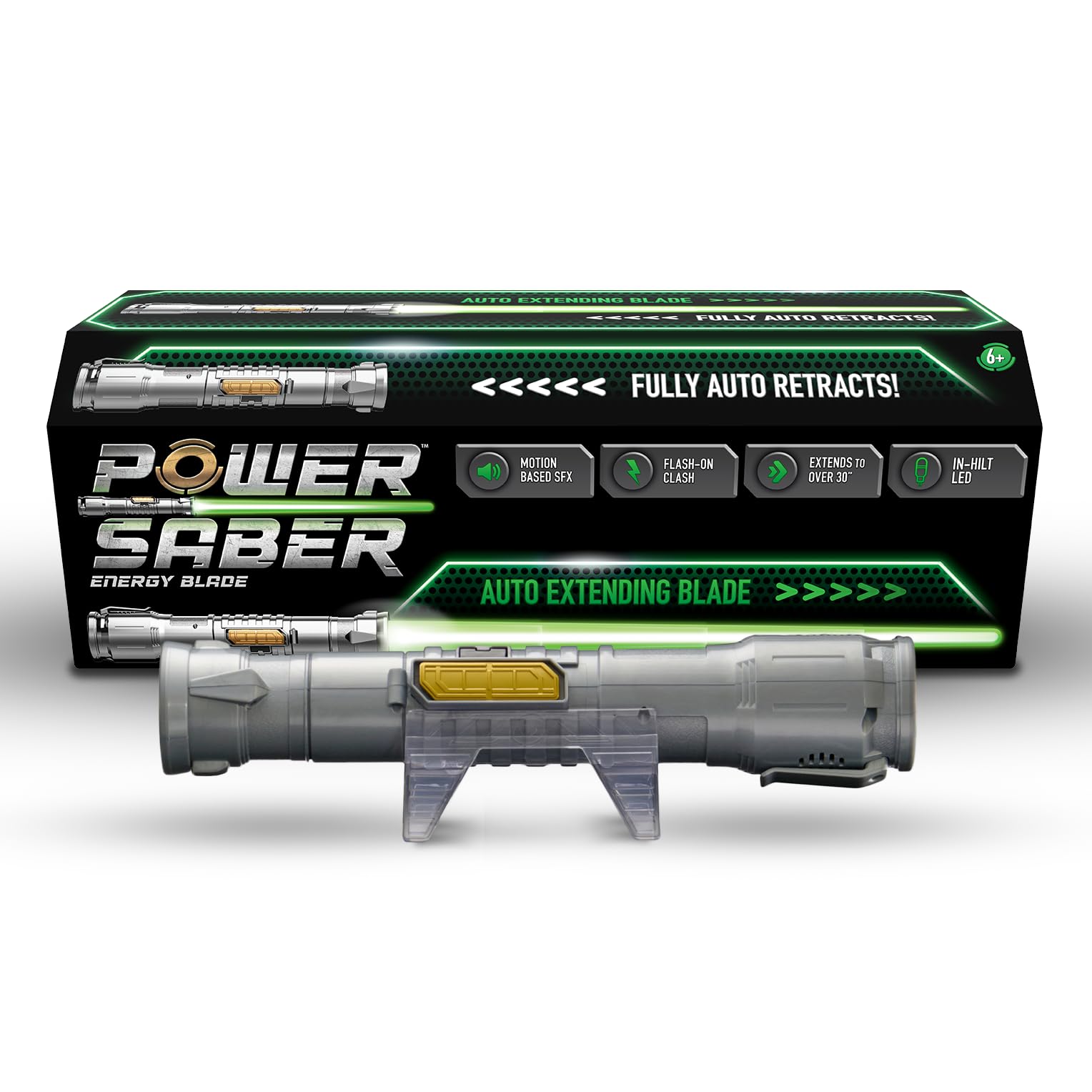 Goliath Power Saber extended to 35 inches for immersive duels.