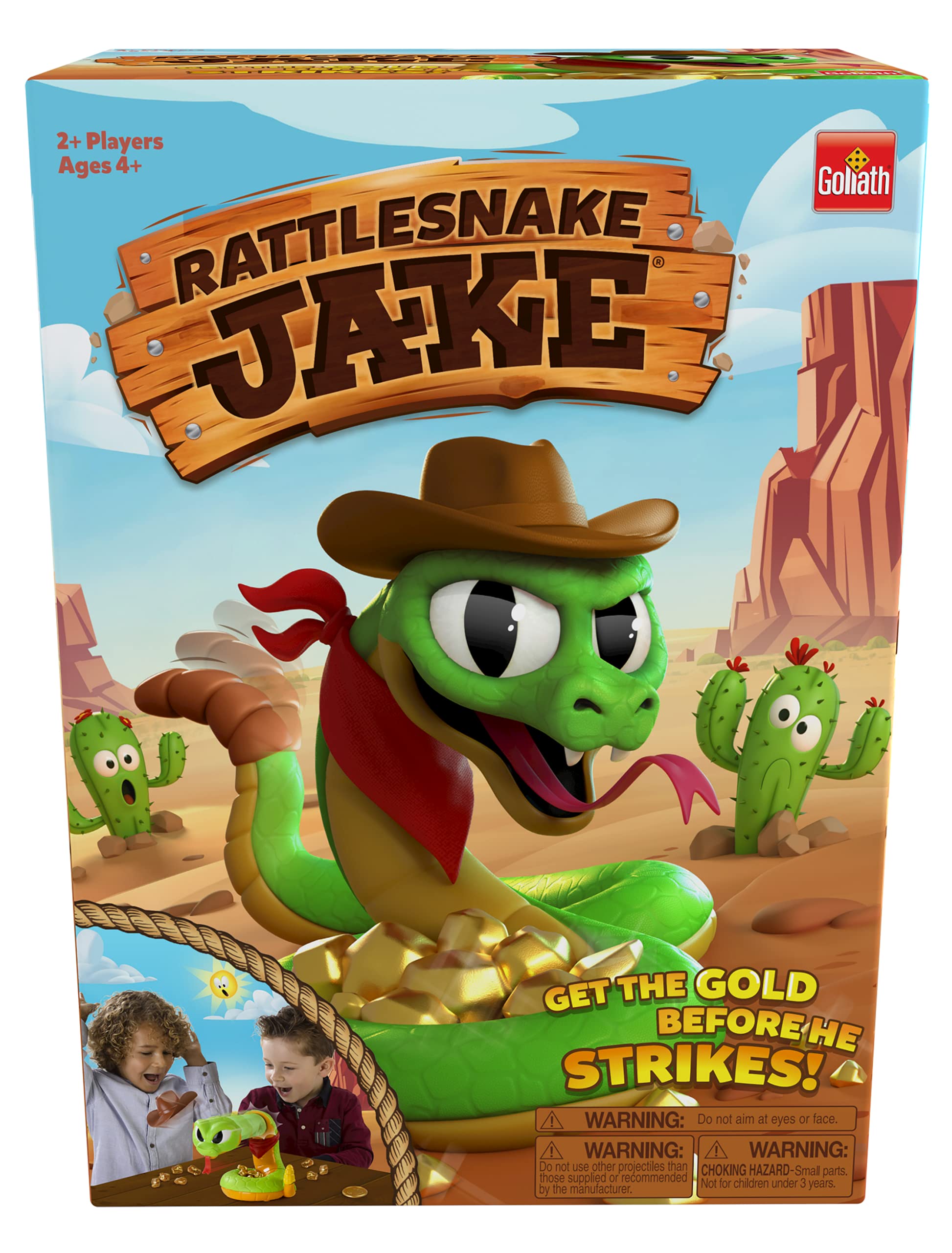 Goliath Rattlesnake Jake game box invites family night.