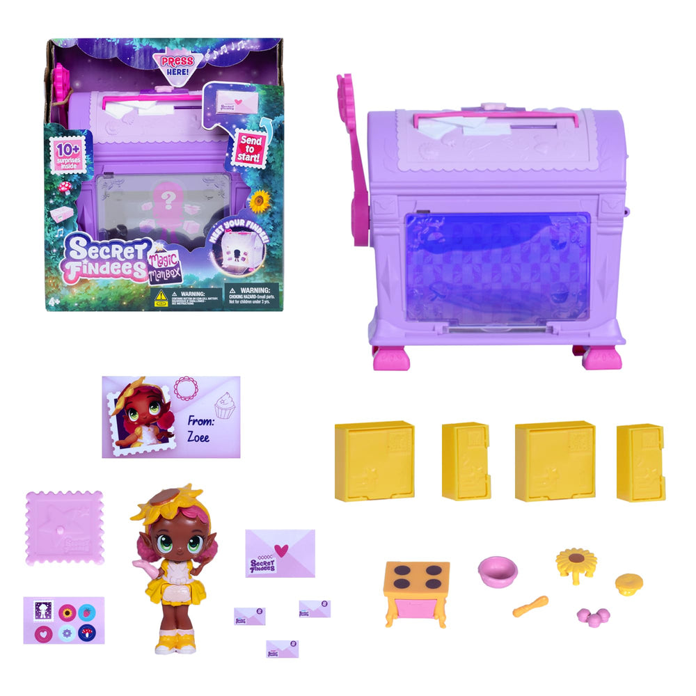 Goliath Secret Findees box reveals Zoee or Hailee for kids.