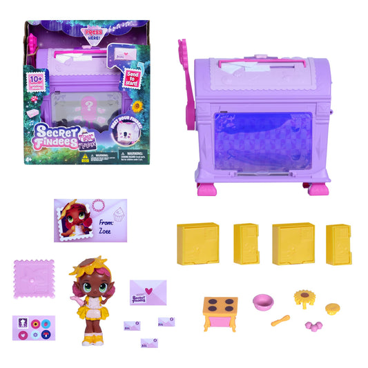 Goliath Secret Findees box reveals Zoee or Hailee for kids.