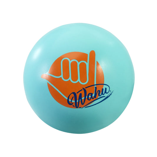 Goliath Wahu Water Bouncer teal skipping on water for long-distance throws.