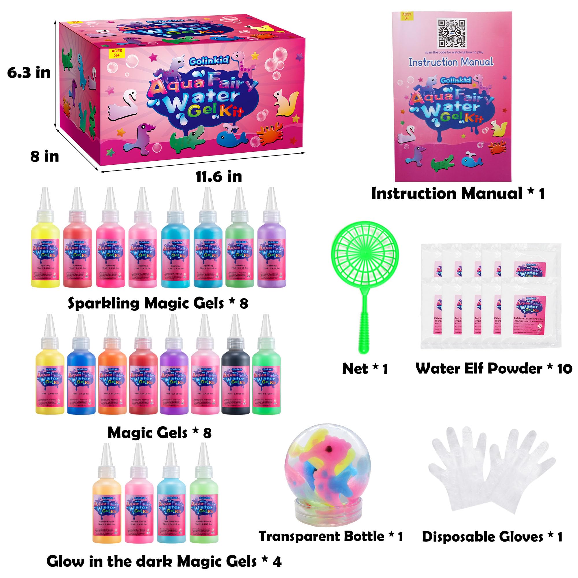 Golinkid Magic Water Elf playtime boosts imagination during crafts.