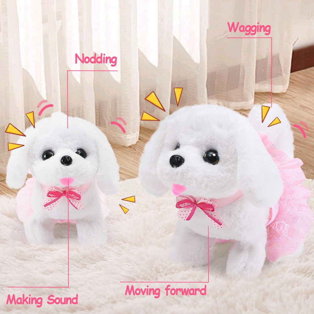 Golray battery-operated puppy walks and barks during play.