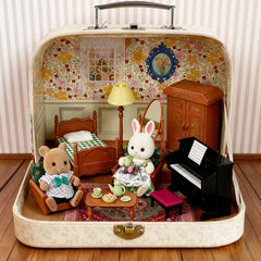 Golray dollhouse suitcase fridge and doors add realistic play moments.