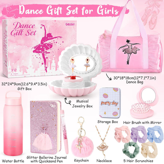 Golray musical jewelry box opens to a ballerina melody for playtime.