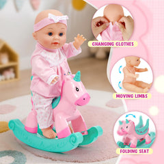 Golray pink dress outfit for dress-up and imaginative stories.