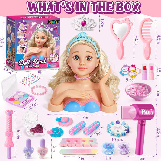 Golray washable makeup tools set for mess-free dress-up and quick cleanup.