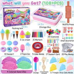 Golray multicolor 2lb sensory sand for endless dessert pretend play.