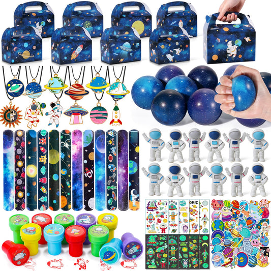 Golray space party favors box showcasing vibrant packaging for a galaxy-themed party