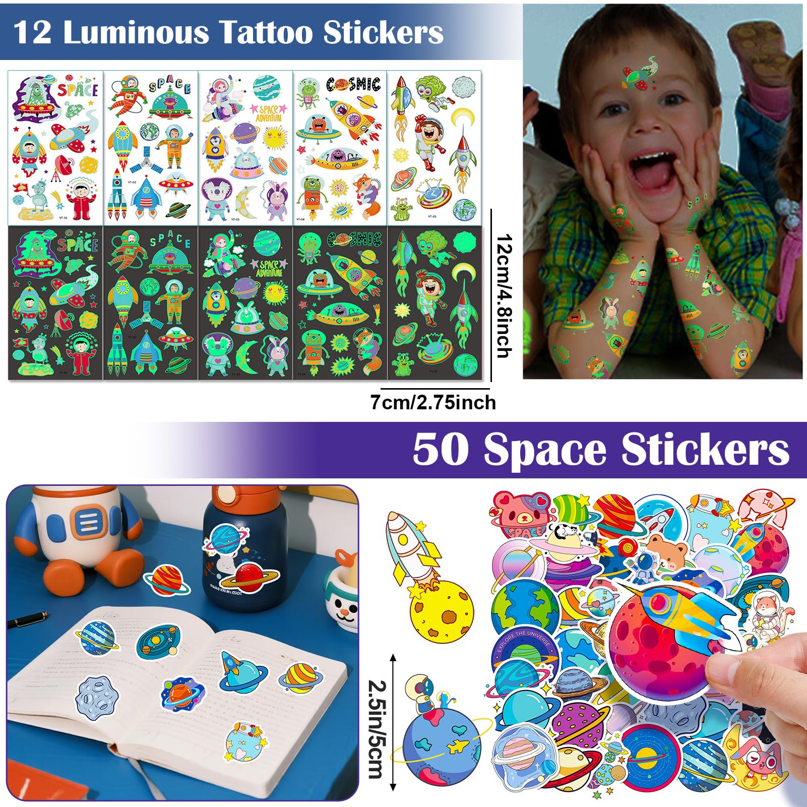 Golray space slap wristbands for on-theme tactile party moments