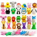 GOMIMEOR animal erasers pack ideal classroom prizes and play