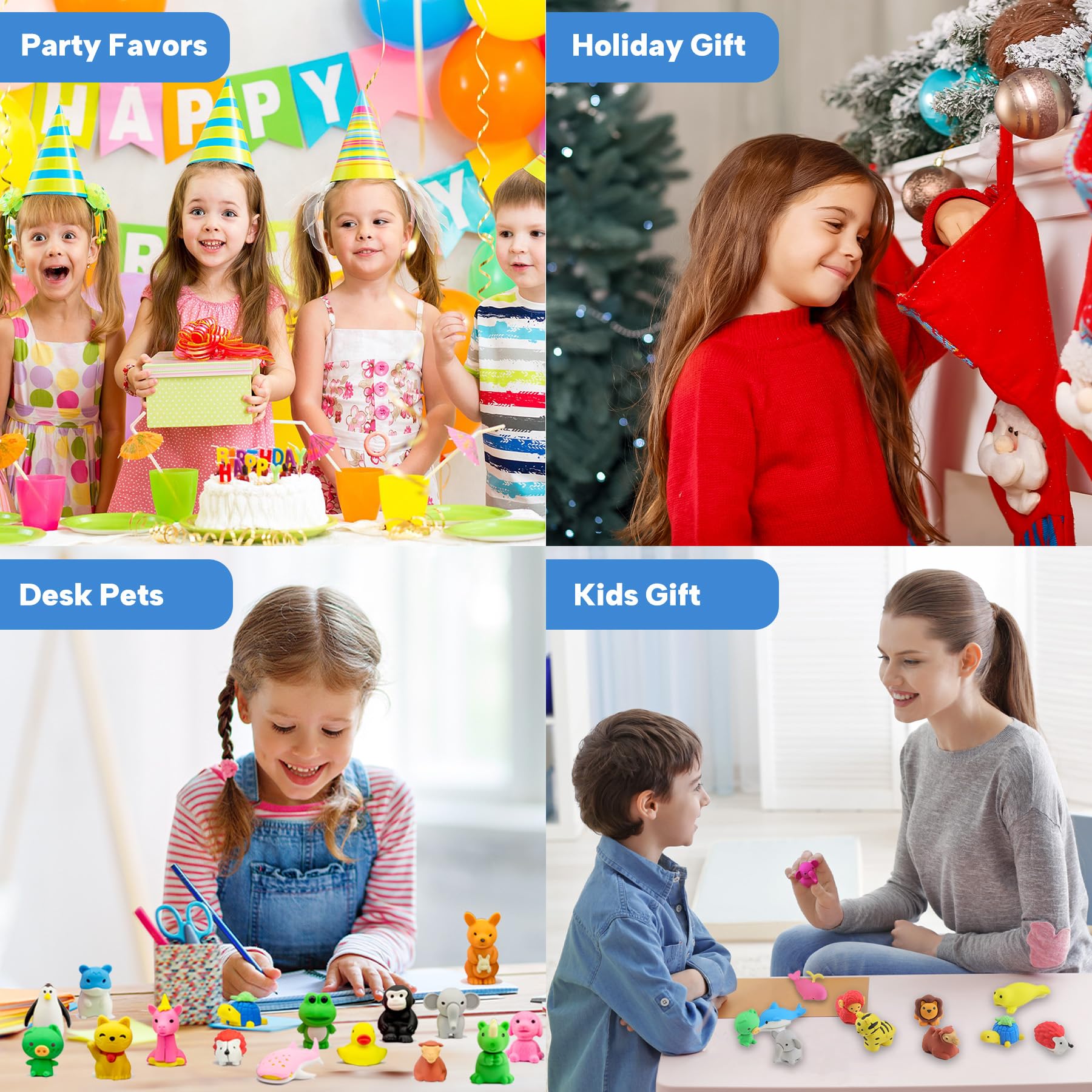 GOMIMEOR gift-ready erasers make delightful small surprises for kids