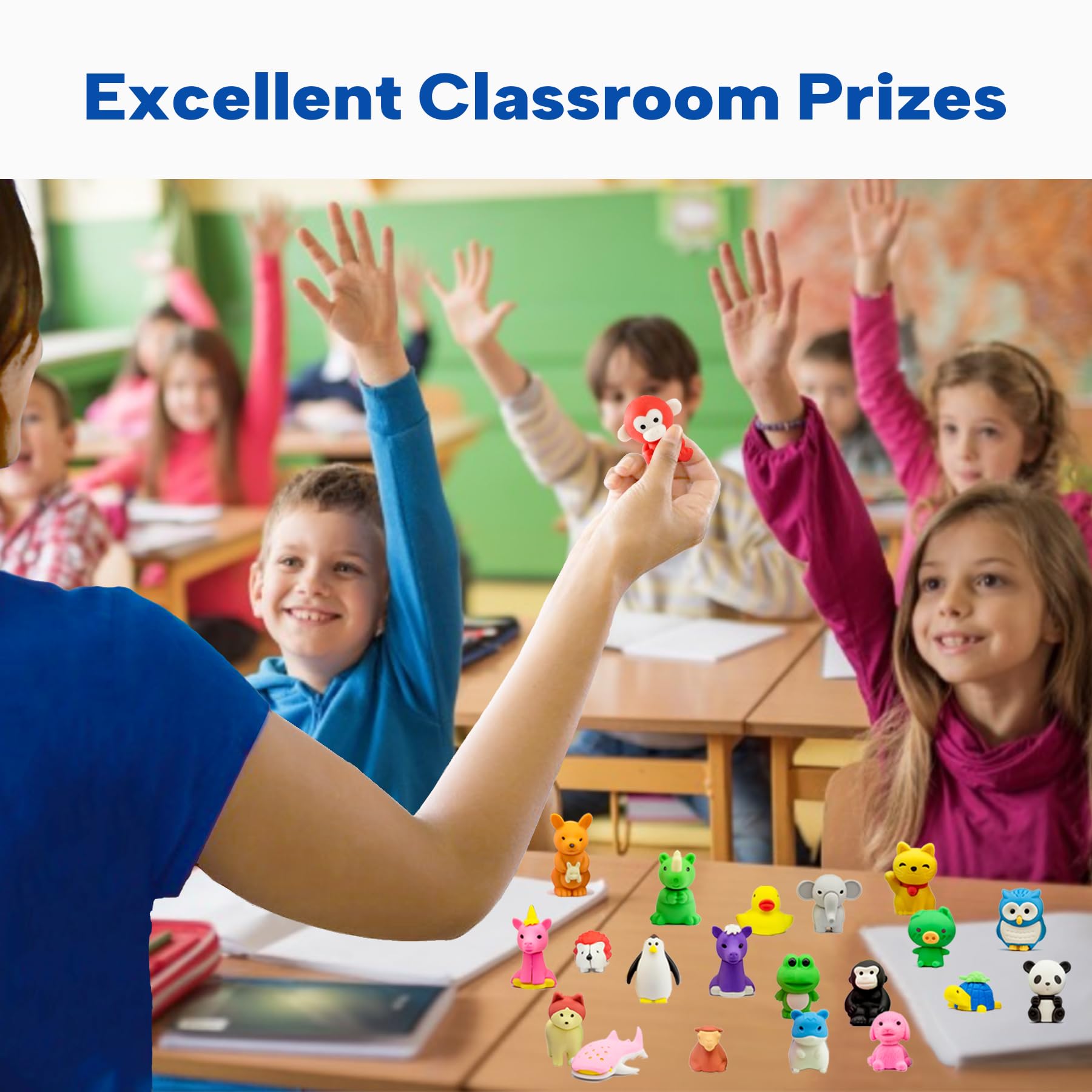 GOMIMEOR puzzle erasers pieces promote hand-eye coordination during creative activities