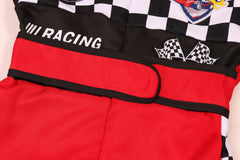 Gomukot Direct kids race suit in red and black checkered design