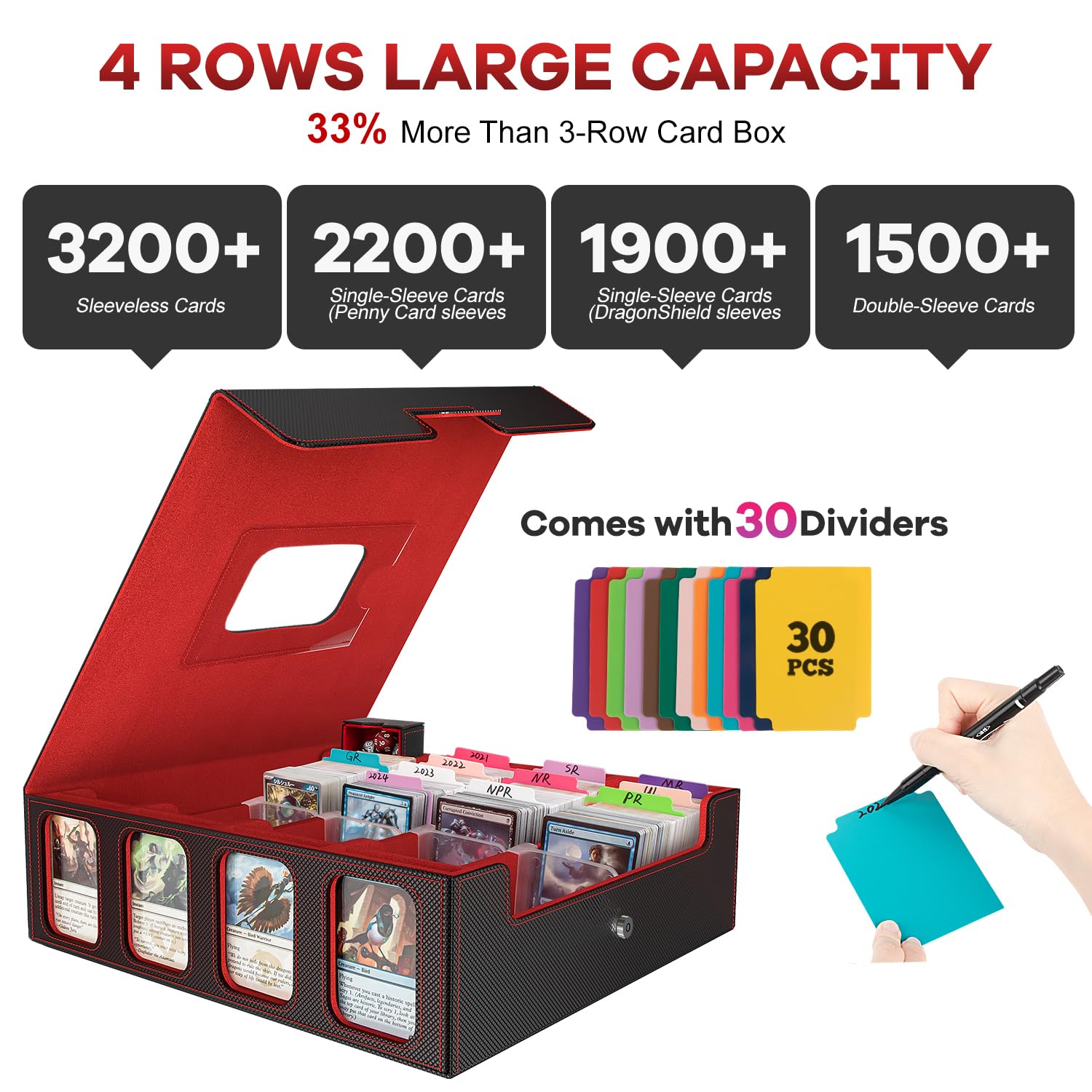 Gomyrod durable leather exterior protects cards during transport