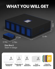 Gomyrod includes 30 dividers for sorting and labeling.