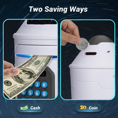 GONINO piggy bank top coin slot for quick coin deposits during play