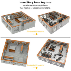 Gonsausola assembly rotating base parts to reconfigure layouts.