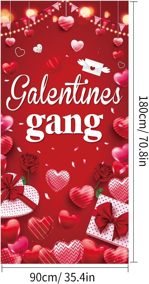GOOD FEEL KING Galentines banner wall-hanging offers easy hallway decor.