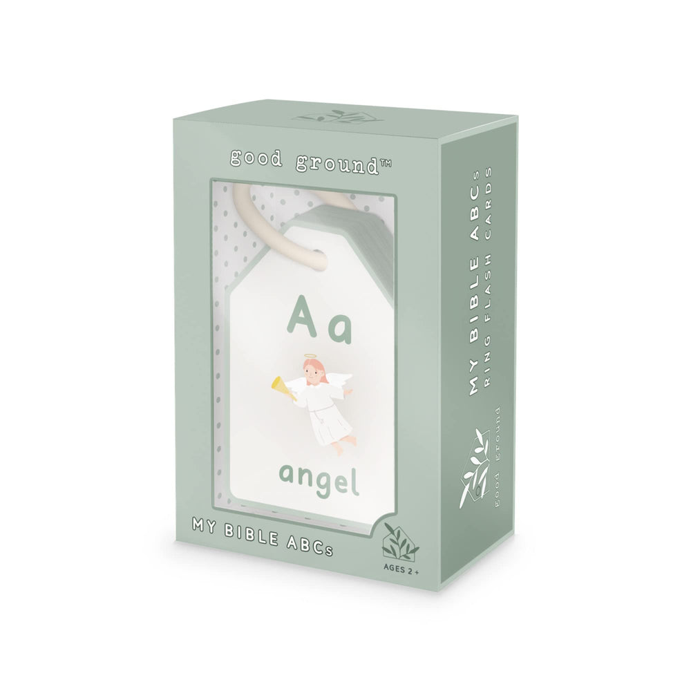 Good Ground toddler alphabet learning cards designed for small hands and focused play