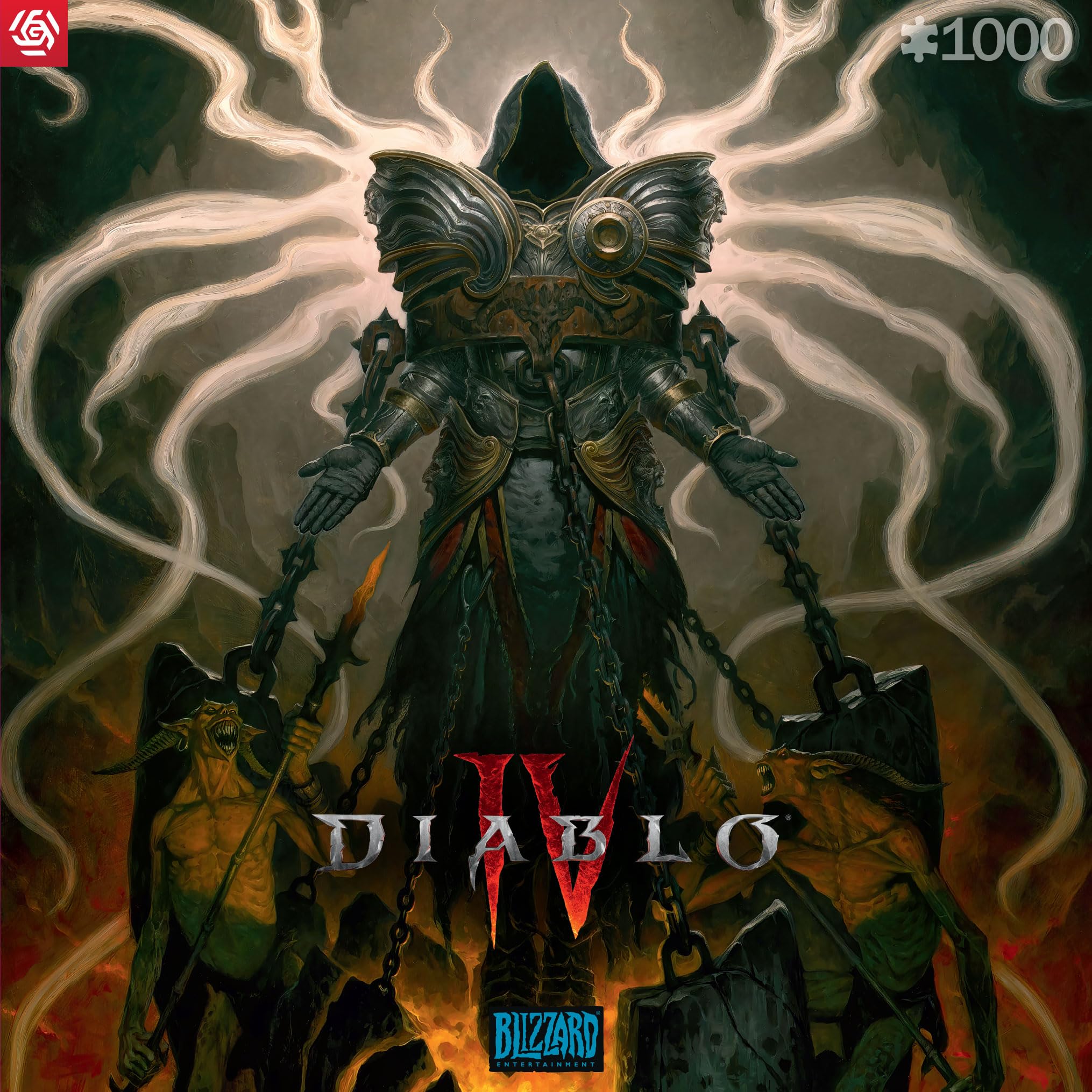 Good Loot Diablo 4 Inarius puzzle packaging: sturdy box supports safe transport and gifting.