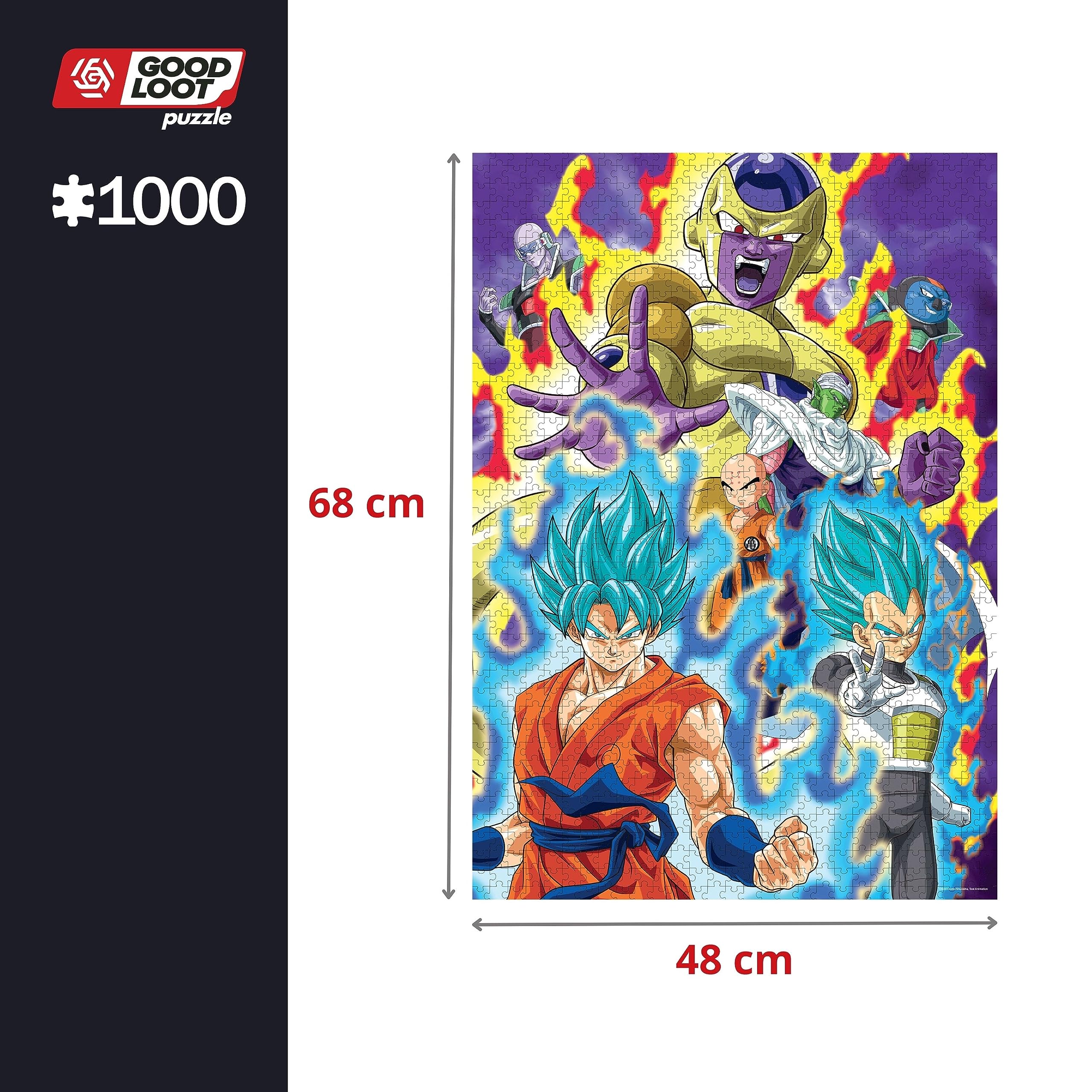 Good Loot Dragon Ball Super puzzle canvas-effect reduces glare for comfortable viewing.