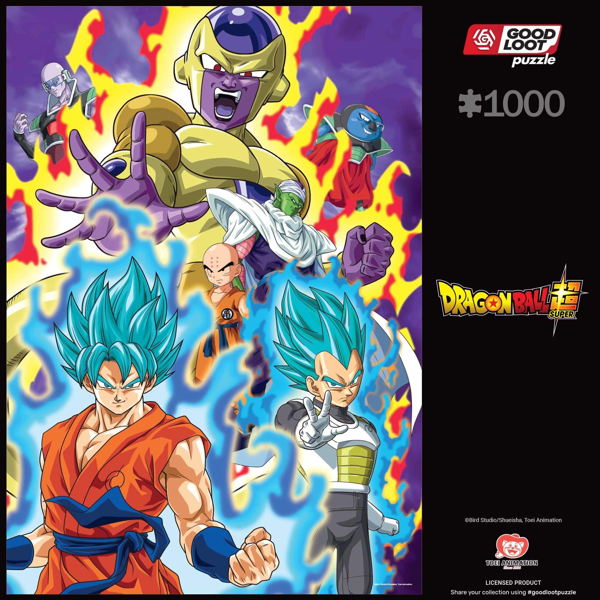 Good Loot Dragon Ball Super puzzle characters scene perfect for collaborative family puzzle sessions.