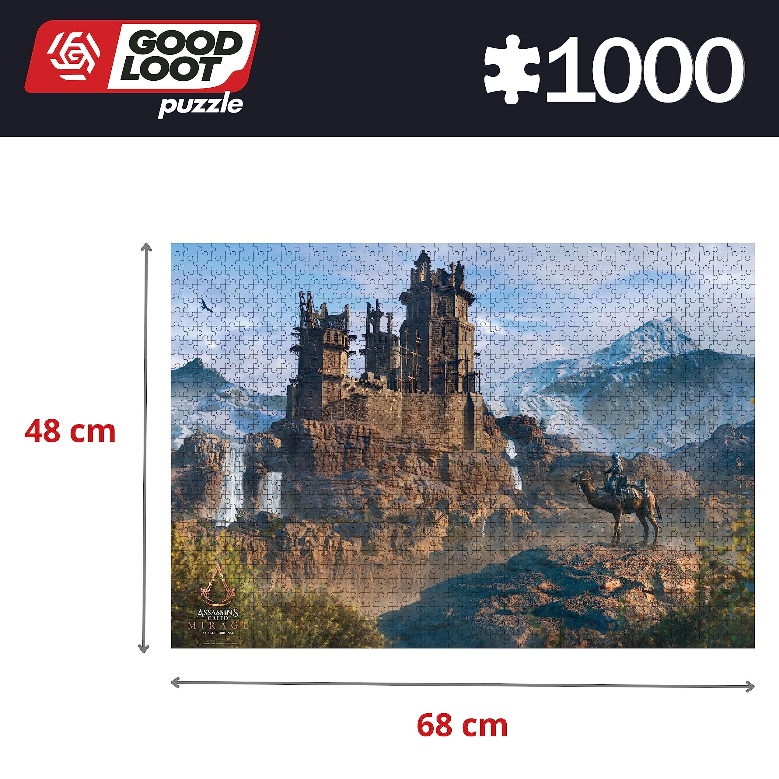 Good Loot Mirage puzzle canvas finish minimizes reflections for comfortable viewing.