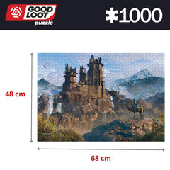 Good Loot Mirage puzzle canvas finish minimizes reflections for comfortable viewing.