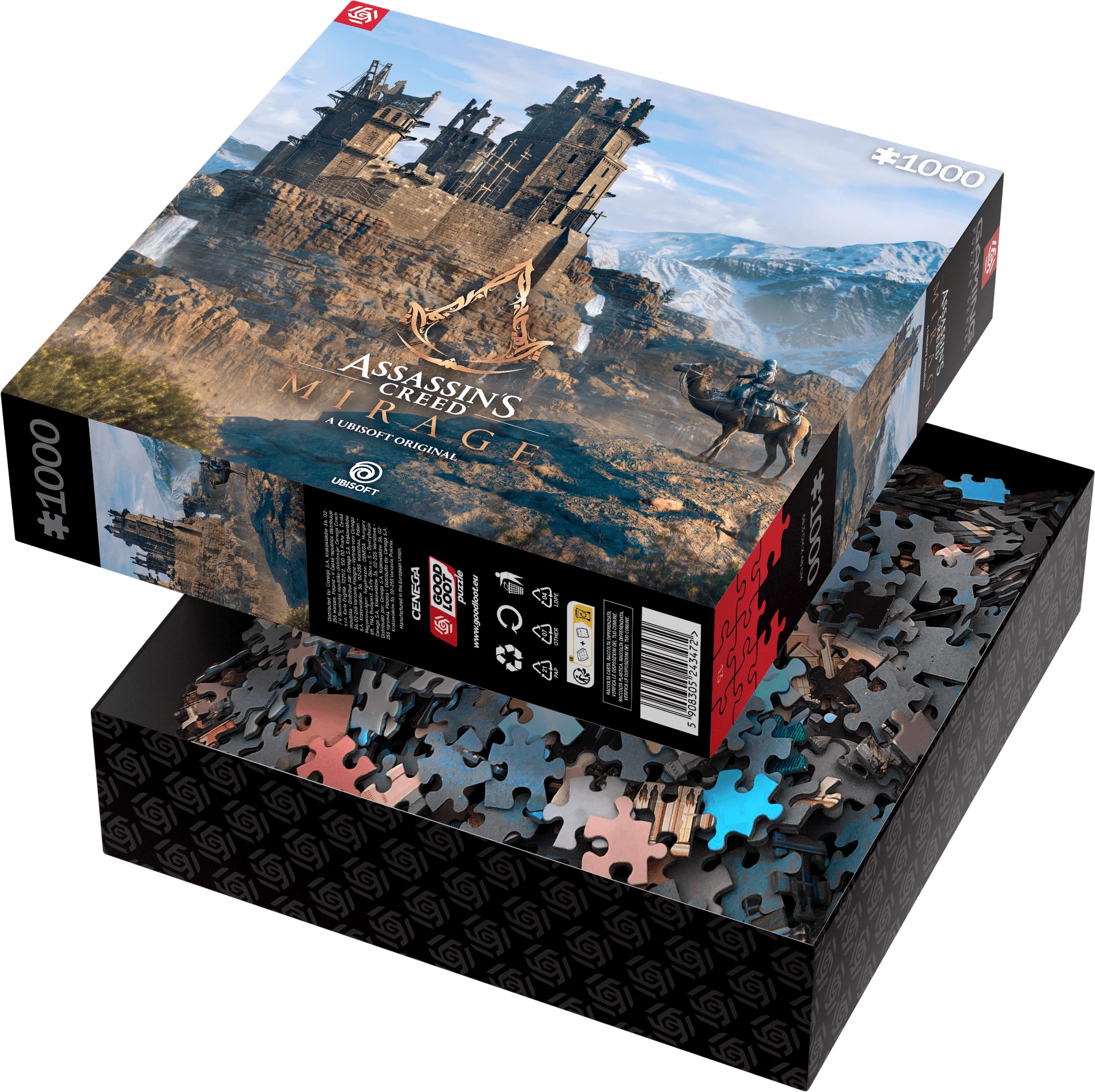 Good Loot Mirage puzzle close-up piece highlights precision that aids smooth assembly.