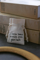 Good Luck Gift Pocket Bear dimensions, compact 6 cm by 3.5 cm.