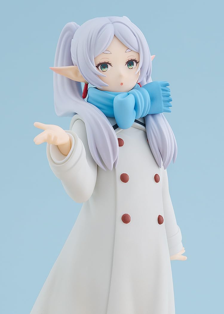Good Smile Company Frieren Blow Kiss Ver. figure with base stand; easy secure display on any surface