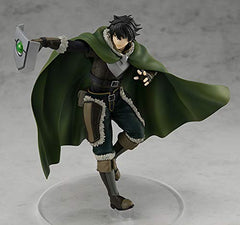 Good Smile Company Naofumi Iwatani POP UP PARADE shield-outstretched stance ideal for dynamic display.