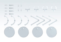 Good Smile Company Simple Stand Mini 4Pc Set 3mm pin connects to figure holes