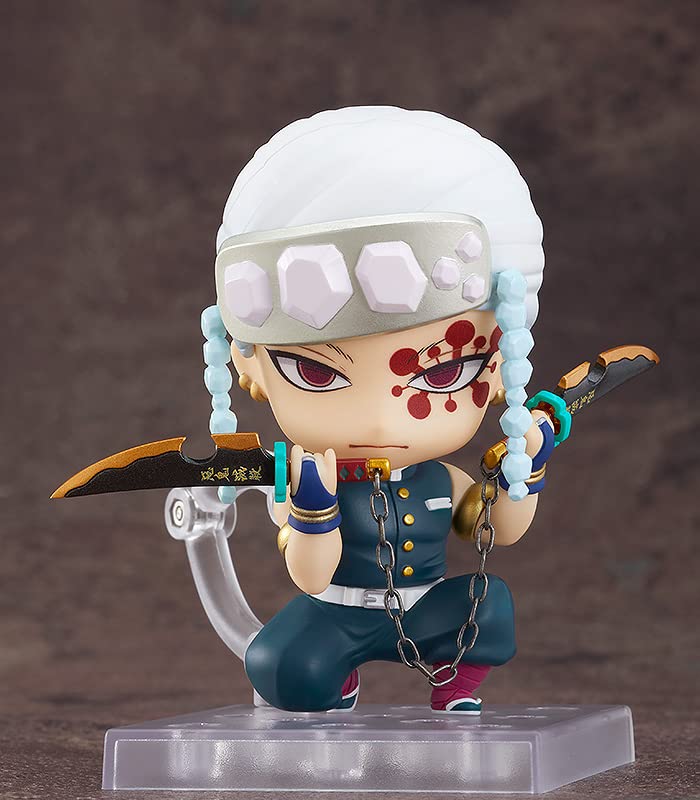 Messy hair parts for dramatic combat scenes with Tengen Uzui Nendoroid