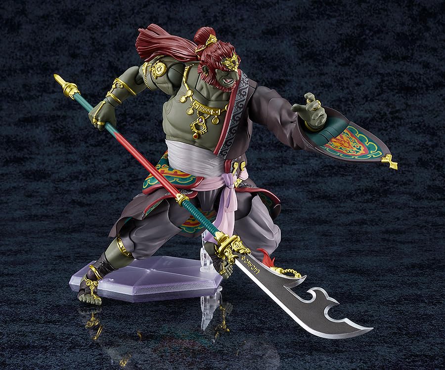 Ganondorf Figma figure with shouting expression ready for dynamic poses.