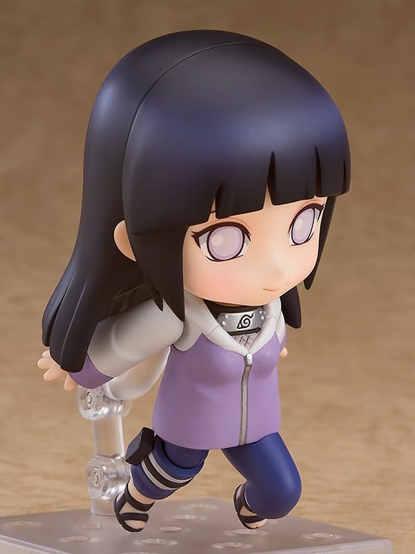 Good Smile Hinata Nendoroid forehead protector accentuates character details.