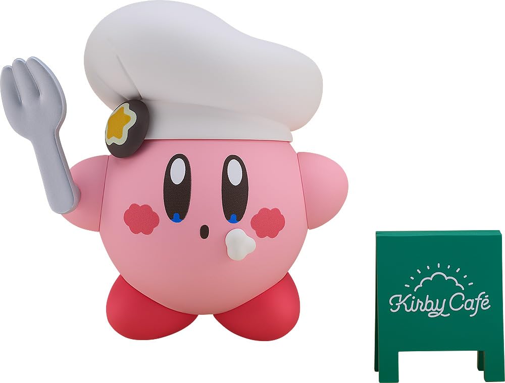 Good Smile Kirby Café Ver. Nendoroid front view for display collection.