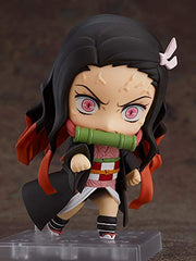 Good Smile Nezuko Kamado Nendoroid backbox optional-part display with Tanjiro.