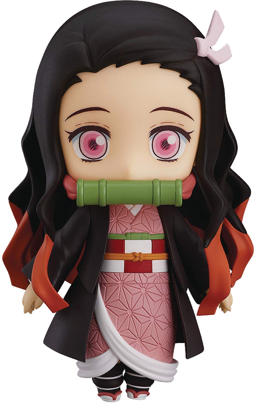 Good Smile Nezuko Kamado Nendoroid front view for shelf display and posing.