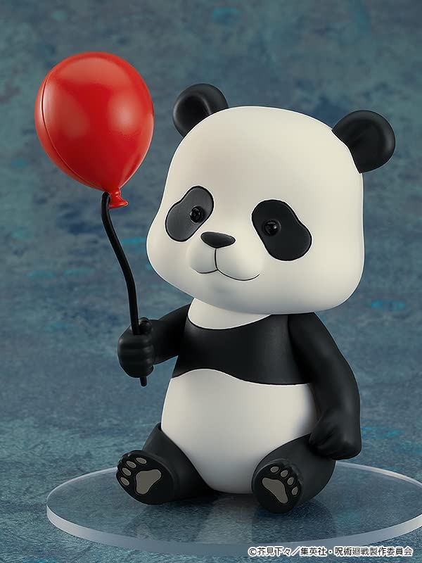 Good Smile Panda Nendoroid balloon accessory adds whimsical flair to shelf setups.