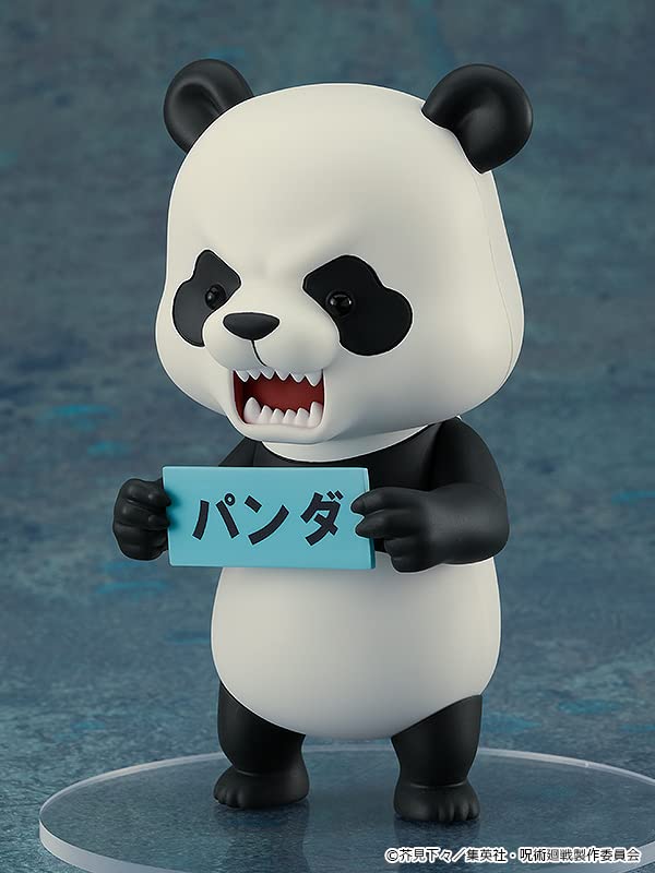 Good Smile Panda Nendoroid panda-sign accessory enhances display with playful character cues.