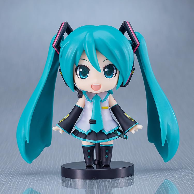 Base stand included with Hatsune Miku Plamo figure for stable display