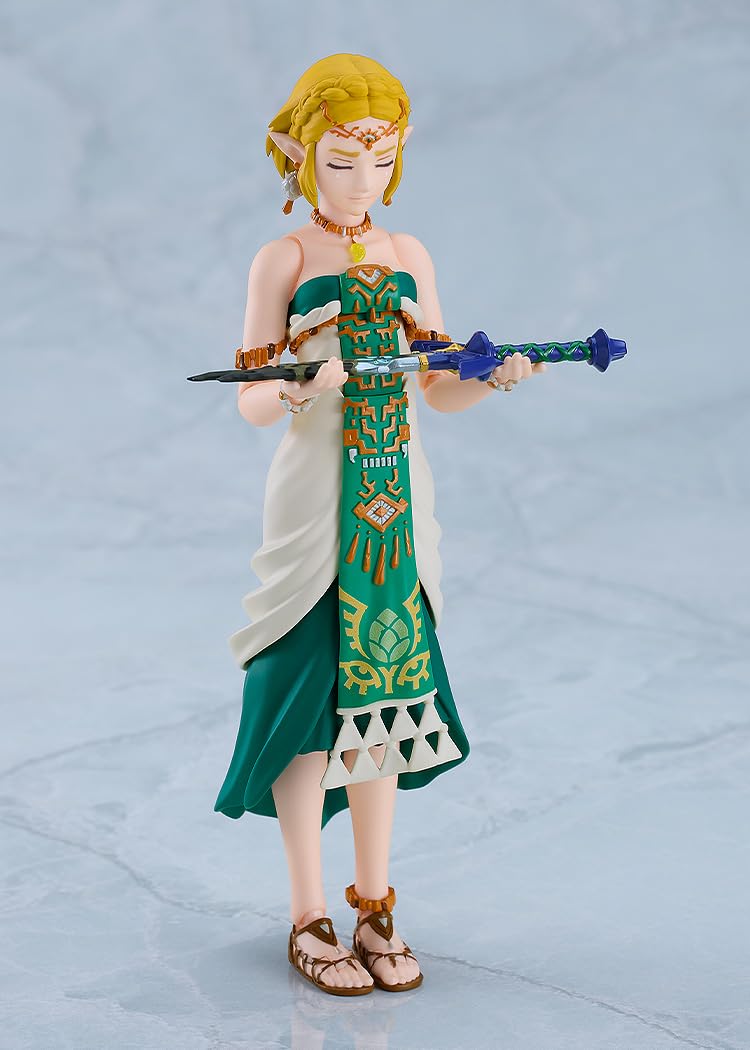 Good Smile Zelda Figma face plate serious expression for commanding moments.