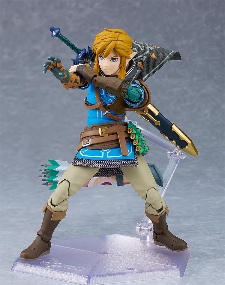Good Smile Zelda Link DX Edition Ascend effect adds magical ascent to poses.