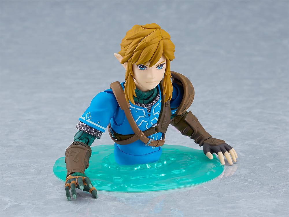 Good Smile Zelda Link DX Edition Paraglider for dynamic flight-ready posing.