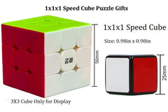 GoodCube 1x1x1 black cube side view with smooth ABS feel