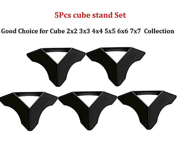 GoodCube stand holder side view with cubes neatly organized.