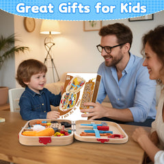 Goodfuns child engaging with toy tool set for independent learning